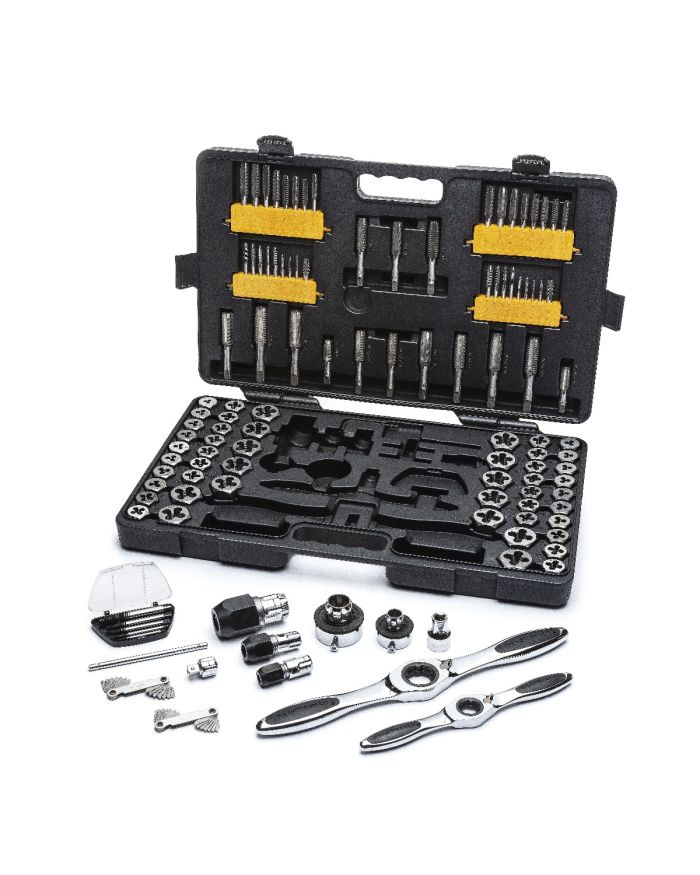 GEARWRENCH 114 Pc. SAE Metric Ratcheting Tap and Die Set 82812