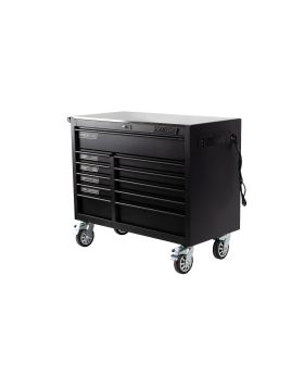 KA BOXES  42" Widebody Roller Cabinet With Stainless Steel Work Surface & Power/USB Outlets-11Drawer
