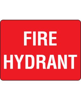 FIRE HYDRANT SIGN 19EP