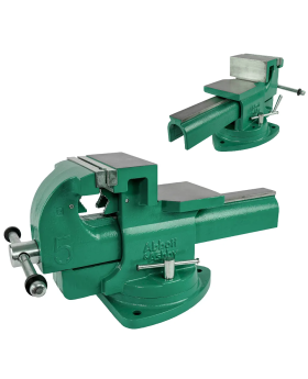 ABBOTT & ASHBY 125MM 5" Heavy Duty Bench Vice With Quick Release-Swive Basel & Pipe Vice