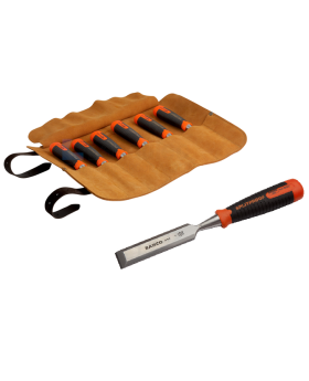 Bahco 434-S6-LR 6pce Chisel Set In Leather Roll