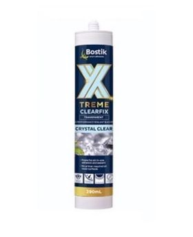 BOSTIK Industrial XTREME Clearfix Crystal Clear High Performance MSP Sealant & Adhesive-290ml Cartridge