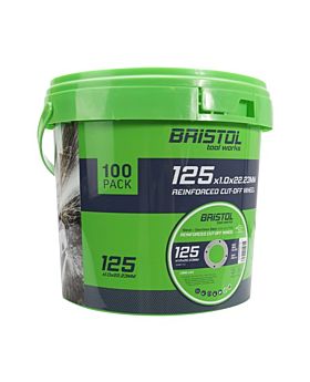 BRISTOL 125mm Metal Cutting Disc Bucket Deal-100pck