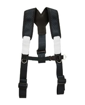 BUILDPRO Tradie Leather Belt- Shoulder Brace Harness LBHAB