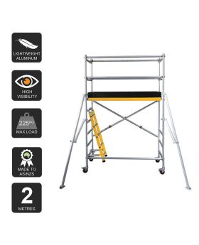 BUTLINS MAXI Foldable Scaffold System-2m Platform Height 4m Reach SCA06.0001.200 + SCA06.0002.200