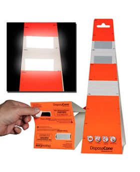 CSS DisposaCone Disposable Tempory Traffic Cones-3pack DC450