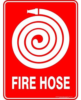 FIRE HOSE SIGN 58EP