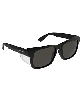 PRO CHOICE Frontside Tinted Smoke Lens Safety Glasses with Black Frame- 6502BK