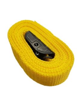 Fasty Transport Lashing Tie Down Strap-Yellow 1.5m x 25mm 400kg Load Rated FAS122
