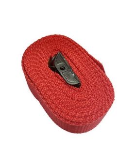Fasty Transport Lashing Tie Down Strap-Red 2.5m x 25mm 400kg Load Rated FAS124