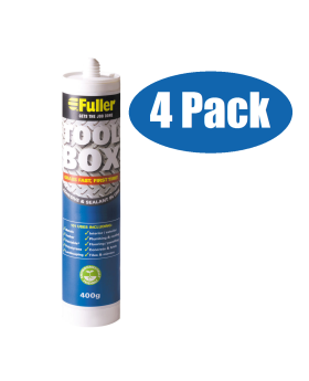 FULLER Tool Box 400g Multipurpose Interior/Exterior Polymer Adhesive & Sealant in 1-White-4Pack 7029764250 x 4