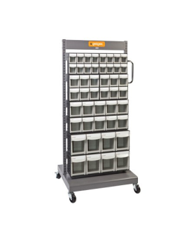 GEIGER  Mobile Storage Tip Out Double Sided Sorting Trolley Cart-MSFO4568X2