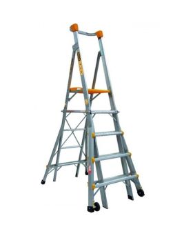 GORILLA  1.5-2.4m 150kg Aluminium Adjustable Platform Ladder 