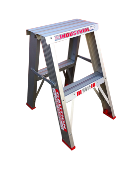 INDALEX Double Sided Aluminium Step Ladder-Tradesman Series- 0.6m 150kg Rated