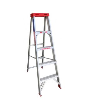 INDALEX Single Sided Aluminium Step Ladder-Tradesman Series-1.5m 135kg Rated