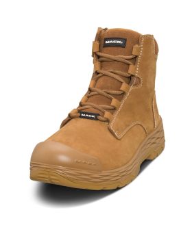 MACK Force Zip Safety Boots With Torque Sole Technology-Honey