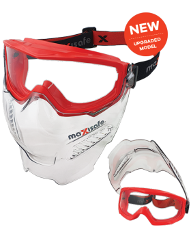 MAXISAFE Goggle & Faceshield Combo With -Clear Screen -FWT