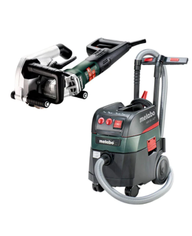 Metabo MFE40 COMBO 125mm Twin Blade Wall Chaser & M CLASS Dust Extractor Combo