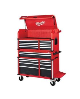 Milwaukee 46" Top Chest & Roller Cabinet Tool Box Workstation Combo Kit - 48228544+4822543 was 48228545