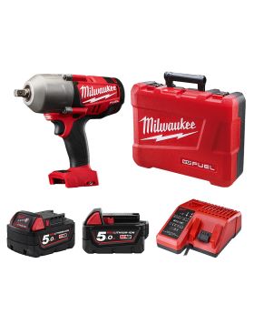Milwaukee M18FHIWP12-502C 18V 5Ah Cordless Fuel 1/2" Impact Wrench Combo Kit PIN