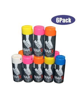 MARX Spot Marking Paint 6Pack-Mix Colour Pack MX X 6