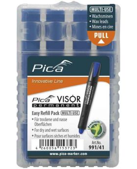 PICA VISOR Permanent  Refill -- Pack of 4 - Blue