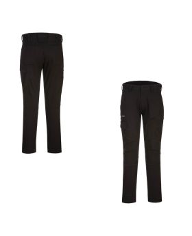 PORTWEST Workwear Tradie Slim Fit Stretch Cargo Pants-Black  -JTD