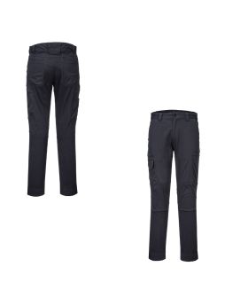 PORTWEST Workwear Tradie Slim Fit Stretch Cargo Pants-Grey  -JTD