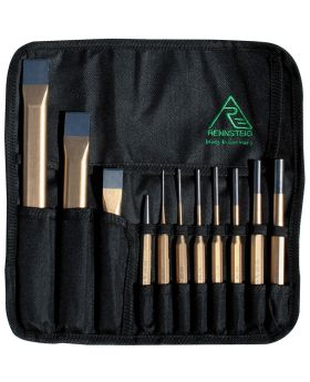 RENNSTEIG Punch & Chisel Set In A Roll-11pce RCP11