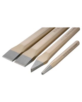 RENNSTEIG Punch & Chisel Set In A Roll-4pce RCP4