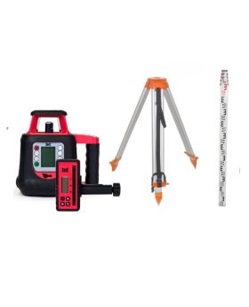 Tuf Lasers DGR Laser Dial In Grade Self Levelling Rotating Laser With tripod & Staff RHVPDG500combo