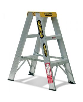 GORILLA Industrial A-Frame Double Sided Ladder 900mm 150kg Rated - SM003-I