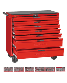 TENG TOOLS Command Centre Metric & Imperial Tool Kit In Widebody Roller Cabinet Box-622pcs - BD