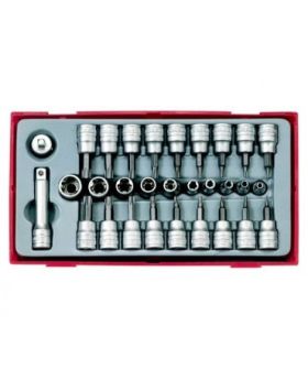 Teng Tools TTTX30 30 PCE TX 3/8" DR Bits Socket Set