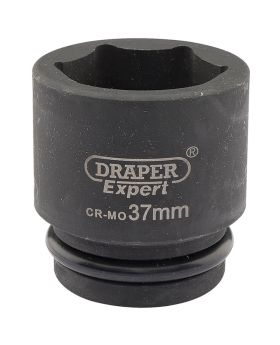 Draper Tools Expert 37mm 3/4 Square Drive Hi-Torq&#174; 6 Point Impact Socket DRA05017