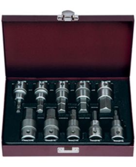 Eurotech Tools ET10305 10Pc 1/2" Drive Inhex Socket Set Metric