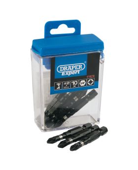 Draper Tools No. 2 PZ x 50mm Type Impact Bits (10 Piece) DRA11674