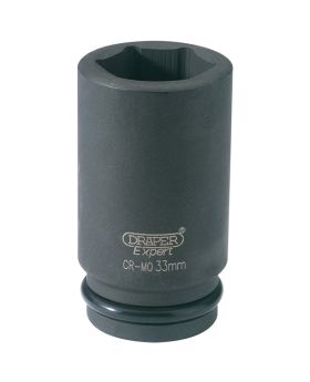 Draper Tools Expert 33mm 3/4 Square Drive Hi-Torq&#174; 6 Point Deep Impact Socket DRA11899