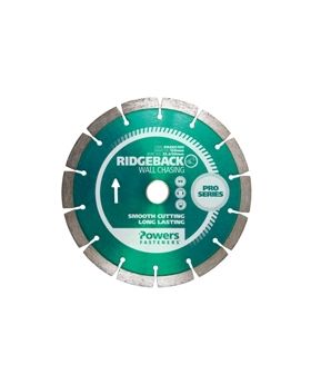 ICCONS POWERS RIDGEBACK Diamond Blade Segmented Blades Wallchasing - Abrasive - 230mm paseg230