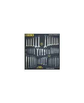 Z TECH 48PC RING & OPEN END COMBINATION SPANNER SET KC15750