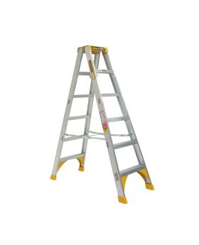 GORILLA 1.8m (6ft) Double Sided Aluminium 180Kg Heavy Duty Step Ladder SM006-HD