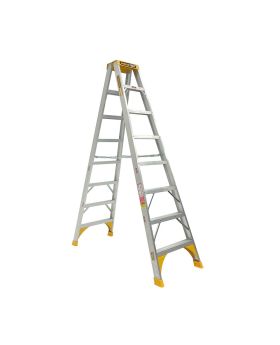 GORILLA 2.4m (8ft) Double Sided Aluminium 180Kg Heavy Duty Step Ladder SM008-HD
