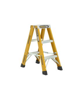 GORILLA Fibreglass Double Sided Heavy Duty 180kg Step Ladder (3ft) 0.9m - FSM003-HD