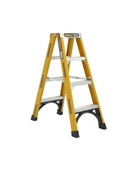 GORILLA Fibreglass Double Sided Heavy Duty 180kg Step Ladder (4ft) 1.2m - FSM004-HD