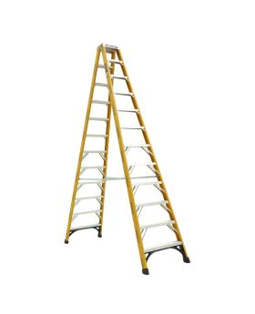 GORILLA Fibreglass Double Sided Heavy Duty 180kg Step Ladder (12ft) 3.6m - FSM012-HD