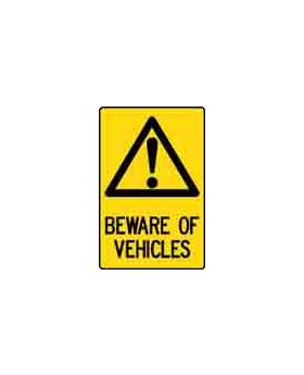 BEWARE OF VEHICLES SIGN 26WP