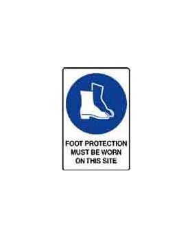 FOOT PROTECTION MUST BE WORN ON THIS SITE SIGN 139MMC