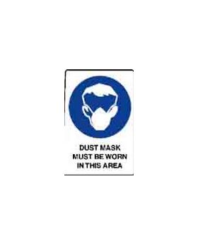 DUST MASK MUST BE WORN IN THIS AREA SIGN 74MP