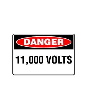 11,000 VOLTS SIGN 211DMC
