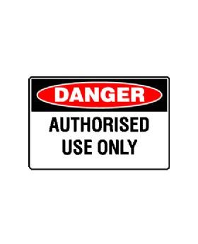 AUTHORISED USE ONLY SIGN 228DSAV